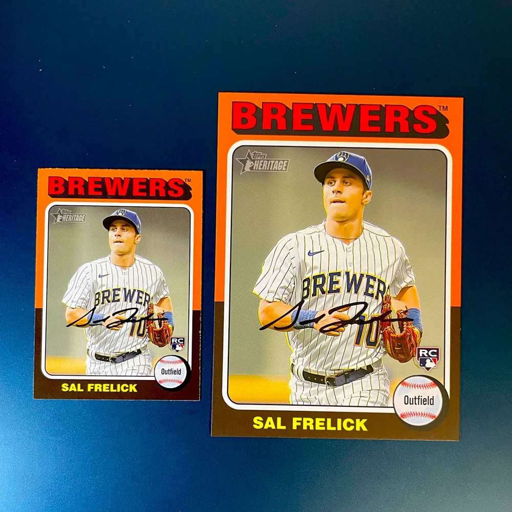 🔴**SOLD**🔴 Sal Frelick Rookie Oversized Box Loader Topper 2024 Topps Heritage - Picture 1 of 2
